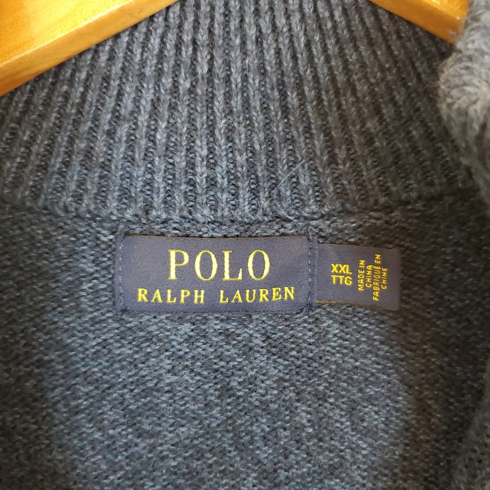 Polo Ralph Lauren Navy 1/4 Zip Pullover Sweater